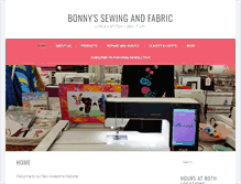 Tablet Screenshot of bonnysews.com